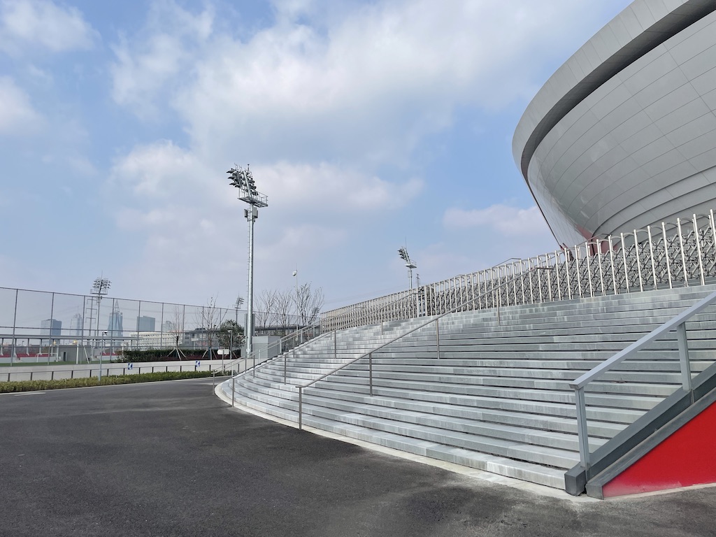 Shanghai's New Football Stadium - the facade of the stadium resembles a traditional Chinese porcelain bowl