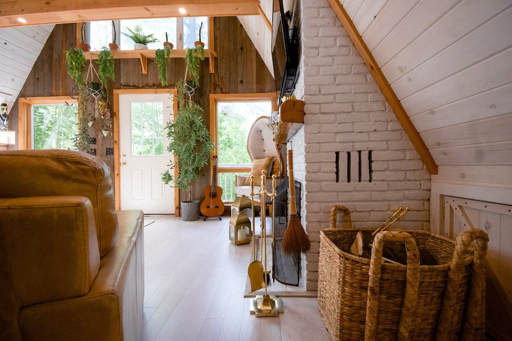 Sustainable Design - Wood and bricks can help achieve eco-friendly interior design