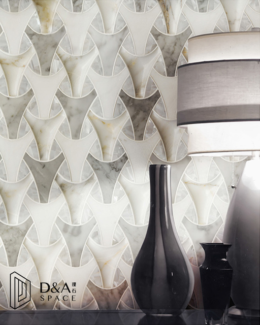 3D Waterjet Mosaic Trident