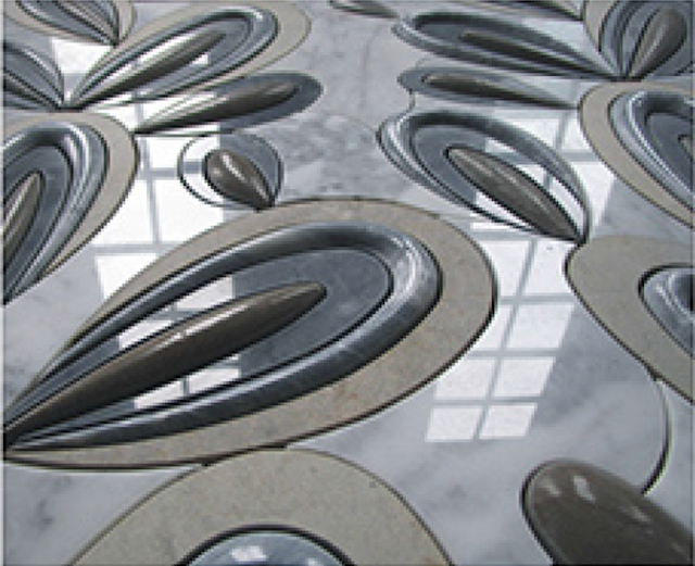 3D Waterjet Mosaic Rabbit Ears