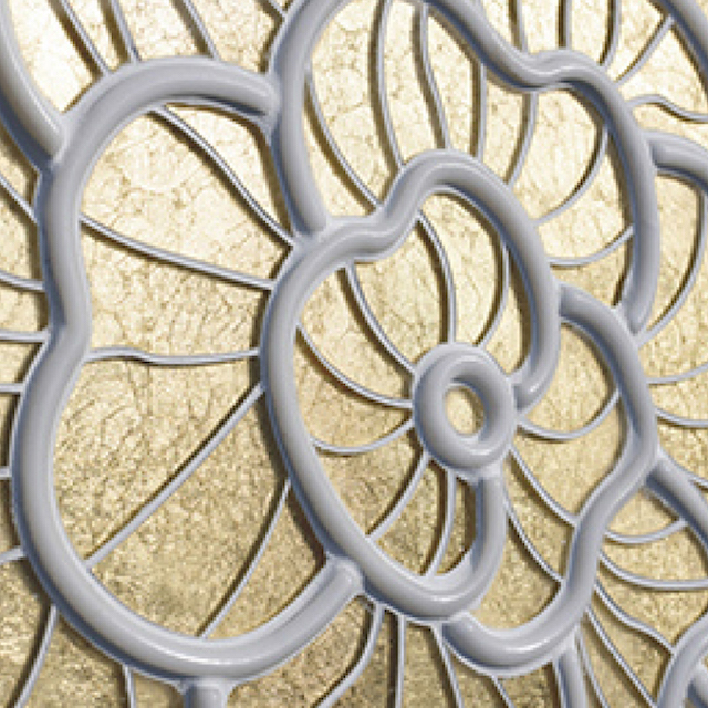 3D Waterjet Mosaic Lotus Leaf
