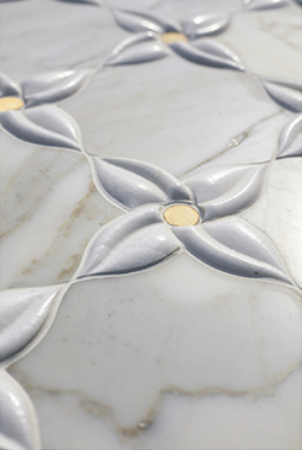 3D Waterjet Mosaic Sharp Eyes