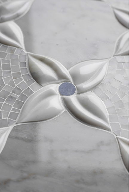 3D Waterjet Mosaic Sharp Eyes