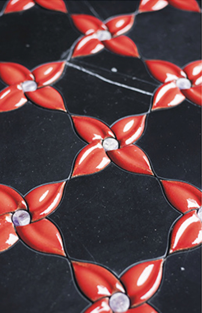 3D Waterjet Mosaic Sharp Eyes