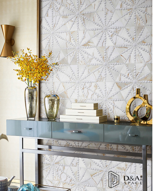 3D Waterjet Mosaic Pearl