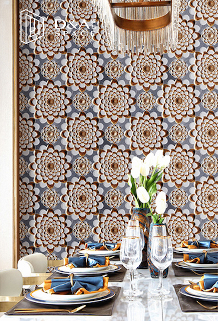 3D Waterjet Mosaic Sunflower