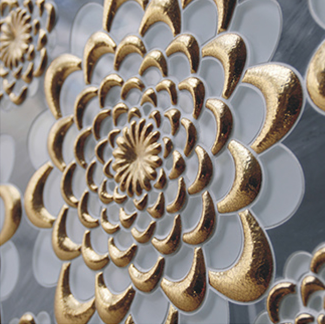 3D Waterjet Mosaic Sunflower