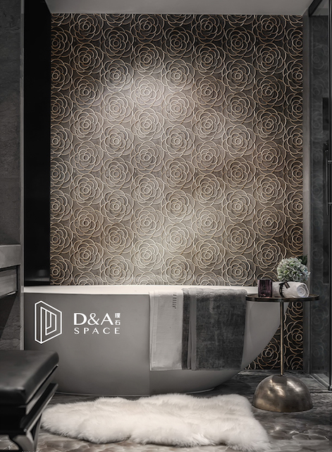 3D Waterjet Mosaic Striving