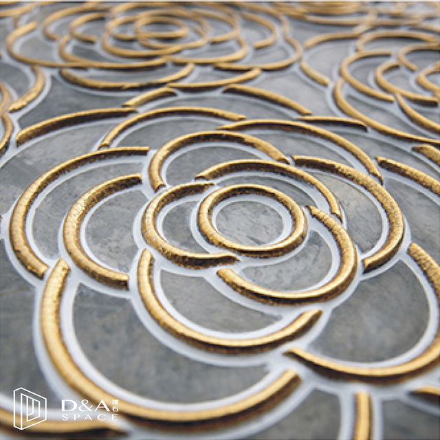3D Waterjet Mosaic Striving