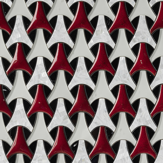 3D Waterjet Mosaic Trident