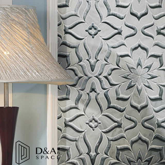 3D Waterjet Mosaic Flower Show