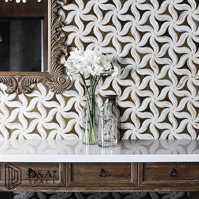 3D Waterjet Mosaic Hyacinth